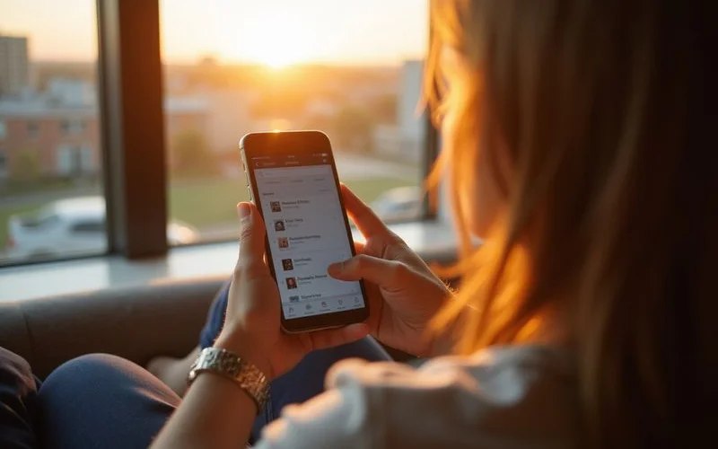 Renter reviewing a verified apartment list on a phone