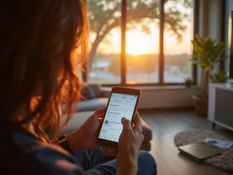 Renter reviewing a renters insurance quote on a phone