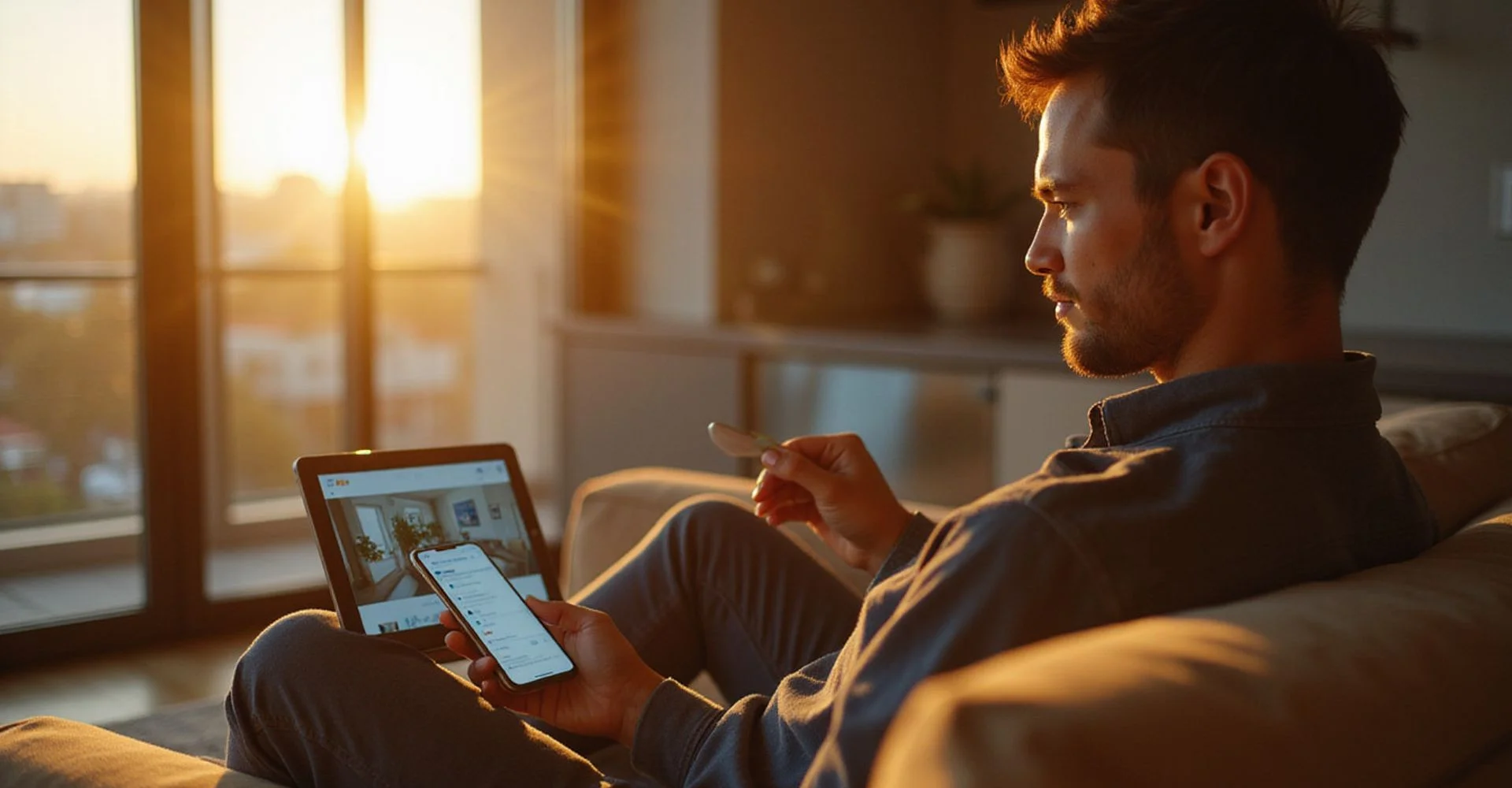 Renter touring a Houston apartment by video call from another city